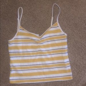 Yellow crop top!